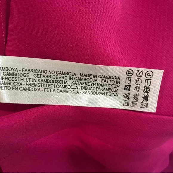 ZARA Pants Flare HIGH-WAIST TROUSERS HOT PINK Fuchsia Barbiecore NWT SIZE M - Picture 8 of 9